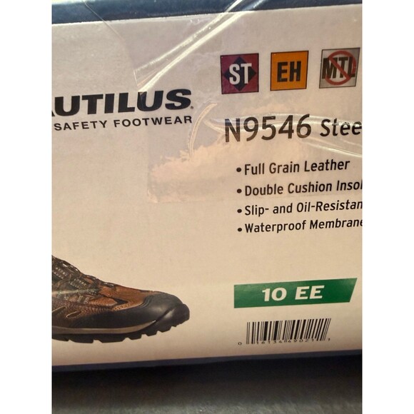 NAUTILUS SAFETY FOOTWEAR Hiker Boot: Men\'s, Size 10, EE, Brown, Steel Toe Cap, R main image 4
